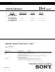 Sony TRINITRON KV-30HS510 Service Manual