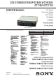 Sony CDX-GT660UE Service Manual