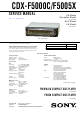Sony CDX-F5000C Service Manual