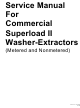 Alliance Laundry Systems CL9163 Service Manual