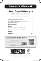 Tripp Lite LC1200 Owner's Manual