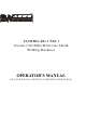 WARPP COMBO-401 i Operator's Manual
