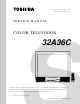 Toshiba 32A36C Service Manual
