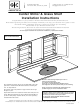 GlassCrafters Center Mirror & Glass Shelf Installation Instructions
