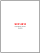 Sanyo SCP-3810 Operating Manual