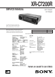 Sony XR-C7200R Service Manual