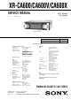 Sony XR-CA600 Service Manual