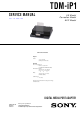 Sony TDM-iP1 Service Manual