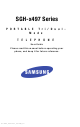 Samsung SGH-x497 Series User Manual