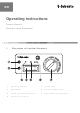 Webasto Electrical room thermostat Operating Instructions Manual
