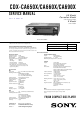 Sony CDX-CA650X Service Manual