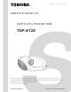 Toshiba TDP-ET20 Service Manual