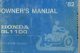 Honda GL1100 Owner's Manual