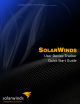 SolarWinds User Device Tracker UDT Quick Start Manual