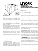 York SUNLINE 2000 Manual