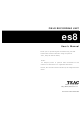 Teac es8 User Manual