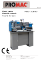 Promac PBD-3069V Operating Instructions Manual