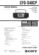 Sony CFD-S40CP Service Manual