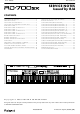 Roland RD-700SX Service Notes