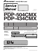 Pioneer PDP-434CMX Service Manual
