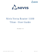 Nivis Versa Router 1100 Titan User Manual
