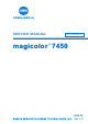 Konica Minolta magicolor 7450 Service Manual