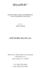 Microwave Monolithics Incorporated MicroPLB MBT-040600 Owner's Manual