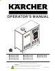 Kärcher HDS3.5/20 Operator's Manual