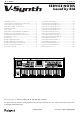 Roland V-Synth Service Notes