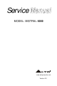 Alto MISTRAL 6000 Service Manual