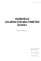 Orbit Controls OC502-t Owner's Manual