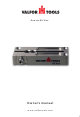 Valfor Tools Router Bit Vise Owner's Manual