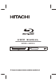 Hitachi HBD316 User Manual