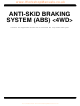 Mitsubishi PAJERO Workshop Manual