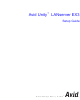 Avid Technology Unity LANserver EX3 Setup Manual