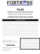 Fortress Automotive Security FS-90 Operation Instructions Manual