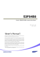 Samsung S3F84B8 User Manual