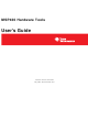 Texas Instruments MSP430 User Manual