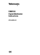 Tektronix DMM150 Instructions Manual