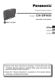 Panasonic CN-GP50U Important Information Manual