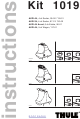 Thule Kit 1019 Instructions Manual