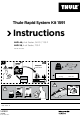 Thule Rapid System Kit 1591 Instructions
