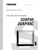 Toshiba 32AF45C Service Manual