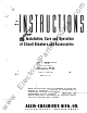 Allis-Chalmers fb-500 Installation, Care & Use Manual