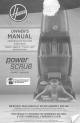 hoover power scrub deluxe spinscrub 50 manual