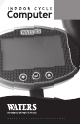 Waters Fitness Indoor Cycle Computer Manual
