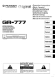 PIONEER GR-777 OPERATING INSTRUCTIONS MANUAL Pdf Download | ManualsLib