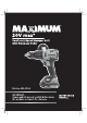 Maximum 054-4270-4 Instruction Manual