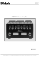 McIntosh MC2102 Owner's Manual
