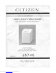 Citizen J5745 Instruction Manual